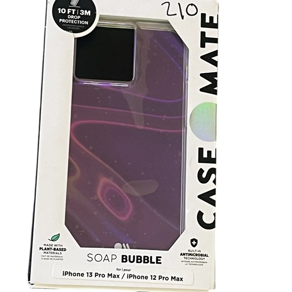 Case Mate Soap Bubble iPhone 13 Pro Max 12 Pro Max Case Iridescent New Open Box